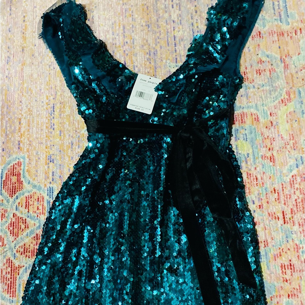 COPY - NWT green backless sequin dress by Free People